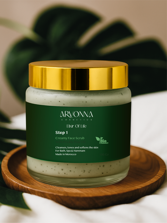 Creamy Face scrub with prickly pear oil